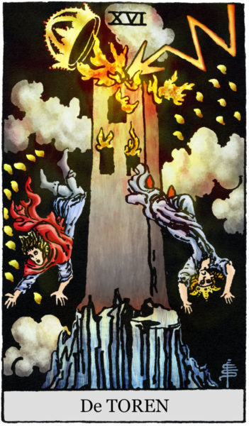 De toren tarotkaart
